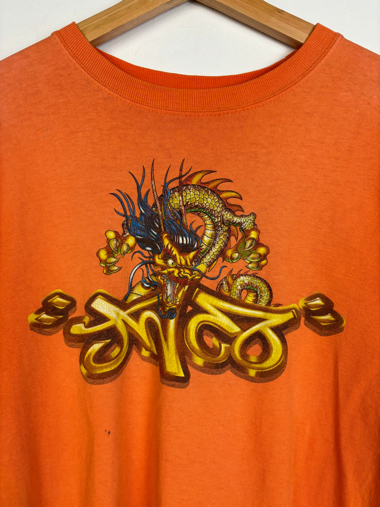 Vintage Y2K JNCO Dragon Orange Tee