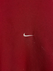 Vintage 90's Nike Mini Swoosh Paint Splattered Red Crewneck