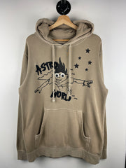 Travis Scott Astroworld Look Mom I Can Fly Tan Hoodie