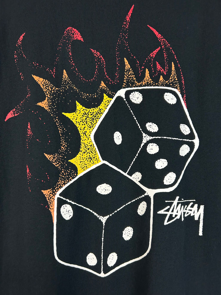 Stussy Fire Dice Black Tee