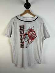 Vintage 90's Chicago Bulls Grey Baseball Jersey