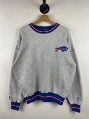 Vintage 90s NFL The Game Buffalo Bills Embroidered Grey Crewneck