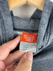 Vintage Nike Spellout Embroidered Charcoal Grey Hoodie