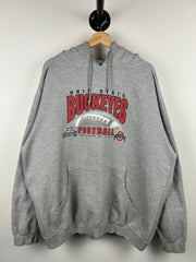 Vintage Ohio State Buckeyes Football Grey Hoodie