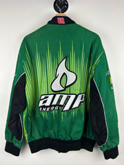 Vintage Nascar Jeff Hamilton Jr Nation Dale Jr AMP Energy Green Racing Jacket