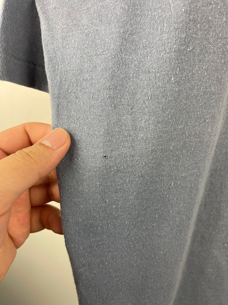 Vintage 90s Marlboro Country Store Cowboy Boots Faded Blue Tee