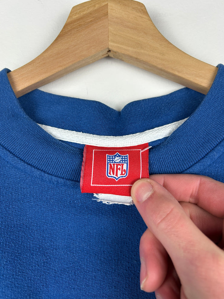 Vintage NFL Indianapolis Colts Embroidered Blue Crewneck