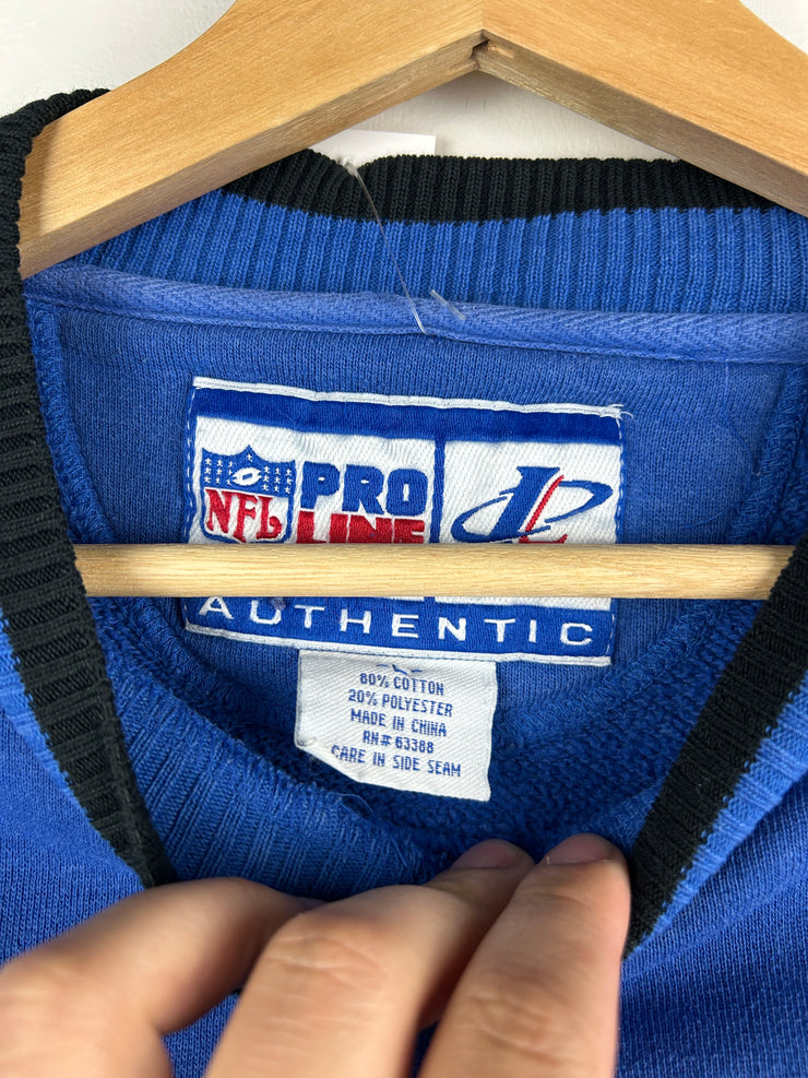 Vintage 90s NFL Logo Athletic Indianapolis Colts Pro Line Embroidered Blue Crewneck