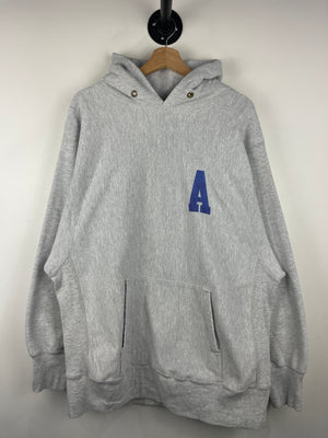 Vintage 90s Camber Reverse Weave Amherst Swimming Grey Hoodie