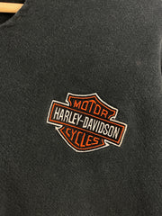 Vintage Lee Harley Davidson Embroidered Black Hoodie