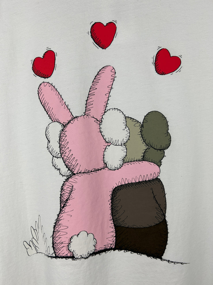 Kaws X Warhol Bunny White Tee