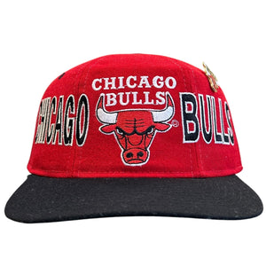 Vintage 90s NBA Starter Chicago Bulls Tri Power Red Snapback Hat