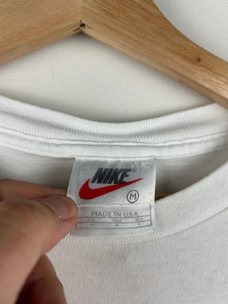 Vintage 90s Nike Golf Tiger Woods I Am Lucky White Tee