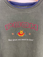 Vintage 90s Disney Winnie The Pooh Embroidered Green Crewneck