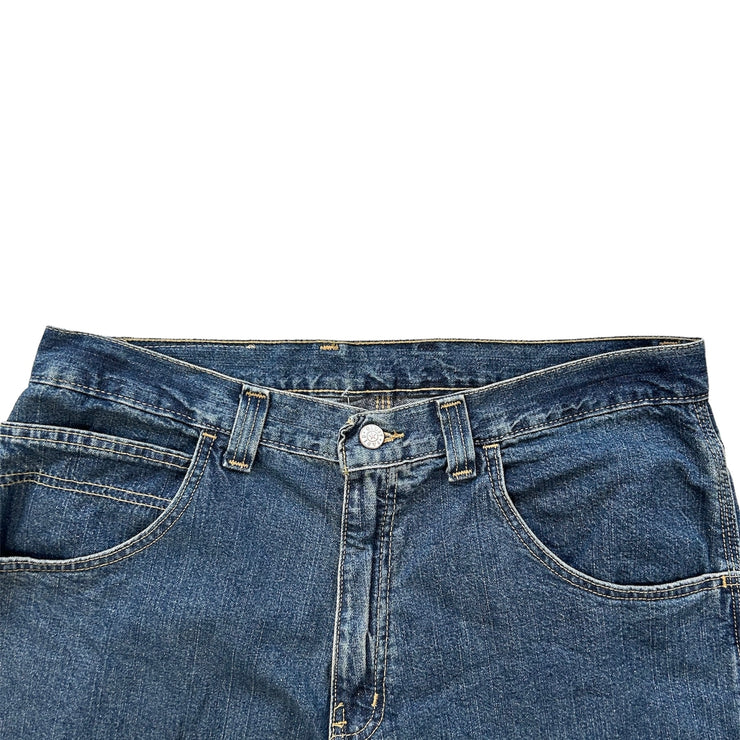 Vintage Y2K Faded Glory Carpenter Blue Denim Shorts