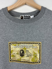 Bape X OVO FW21 Card Grey Crewneck