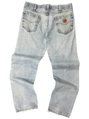 Vintage Carhartt Light Wash Blue Denim Jeans