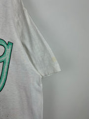Vintage 90s Betty Boop Biking With Betty All Over Print White Tee