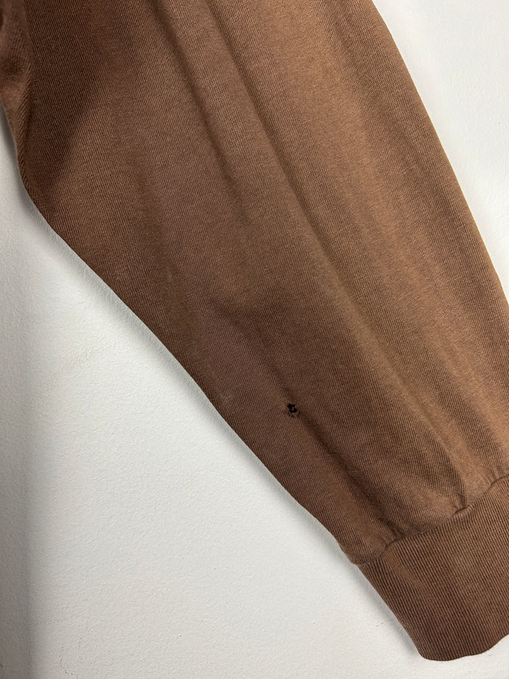 Vintage 90s Stussy Star Brown Long Sleeve