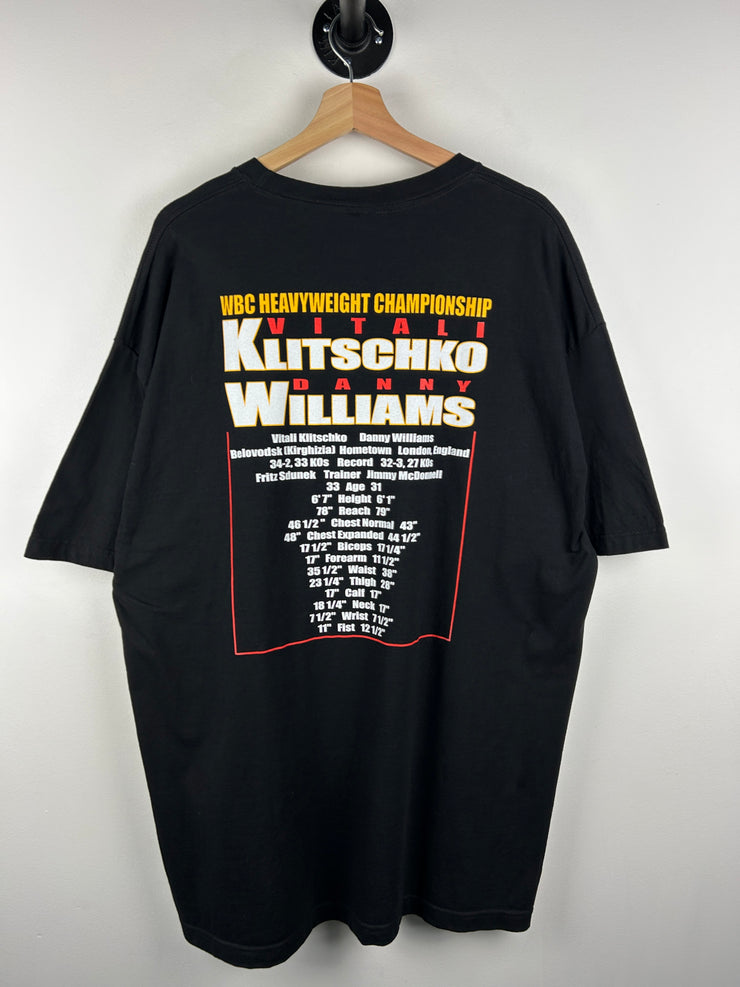 Vintage 2004 Boxing Vitali Klitschko VS Danny Williams Black Tee