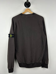 Stone Island Patch Brown Crewneck