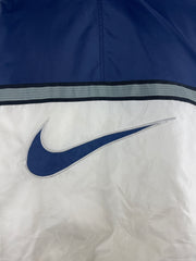 Vintage 90s Nike Swoosh Navy & White Bomber Jacket