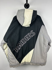 Vintage 90s NFL Pro Player Los Angeles Raiders Hooded Jacket