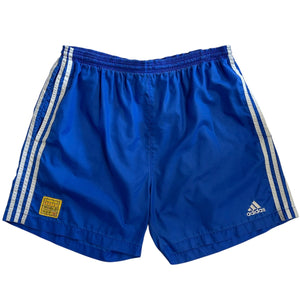 Vintage 90s Adidas World Cup Fifa Blue Nylon Shorts