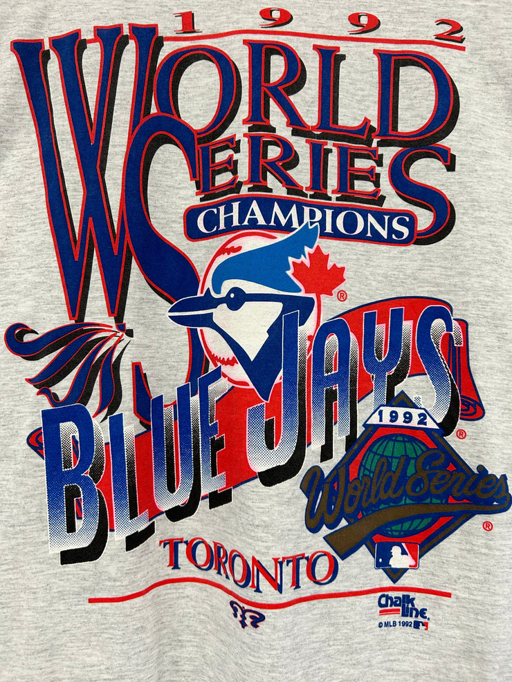 Vintage 1992 Toronto Blue Jays Champs Grey Tee