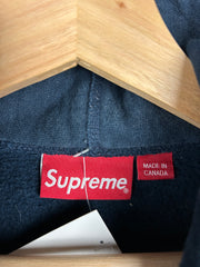 Supreme FW16 Rose Sleeve Navy Hoodie