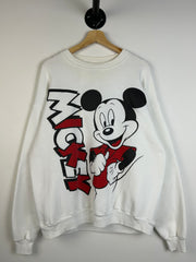 Vintage 90's Mickey Mouse White Crewneck