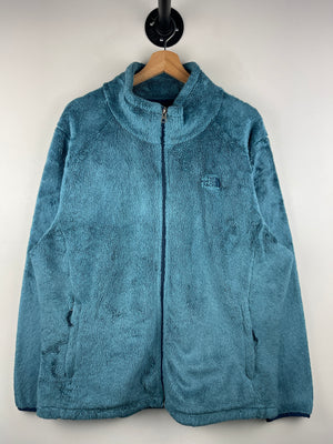 Vintage The North Face Blue Zip Up Sherpa Fleece Sweater
