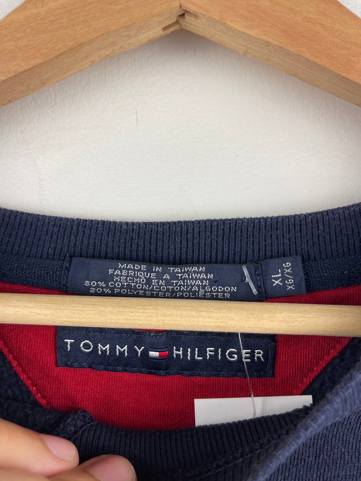 Vintage Tommy Hilfiger Embroidered Navy Crewneck