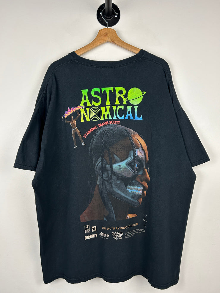 Travis Scott Astronomical Fortnite Black Tee