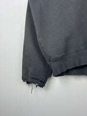 Vintage 90s Nike Mini Swoosh Thrashed Black Crewneck