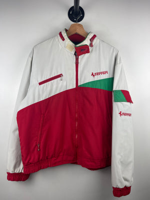 Vintage 90s Ferrari Red & White Jacket