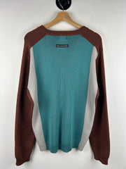 Vintage Levis Silver Tab Brown & Blue Knit Sweater