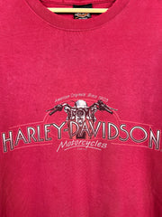 Vintage 90s Harley Davidson Galeton Burgundy Tee