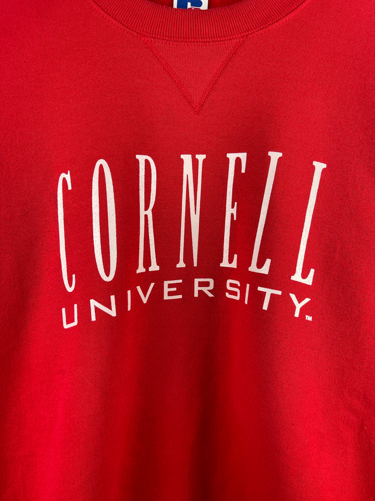 Vintage 90s Russell Athletic Cornell University Red Crewneck
