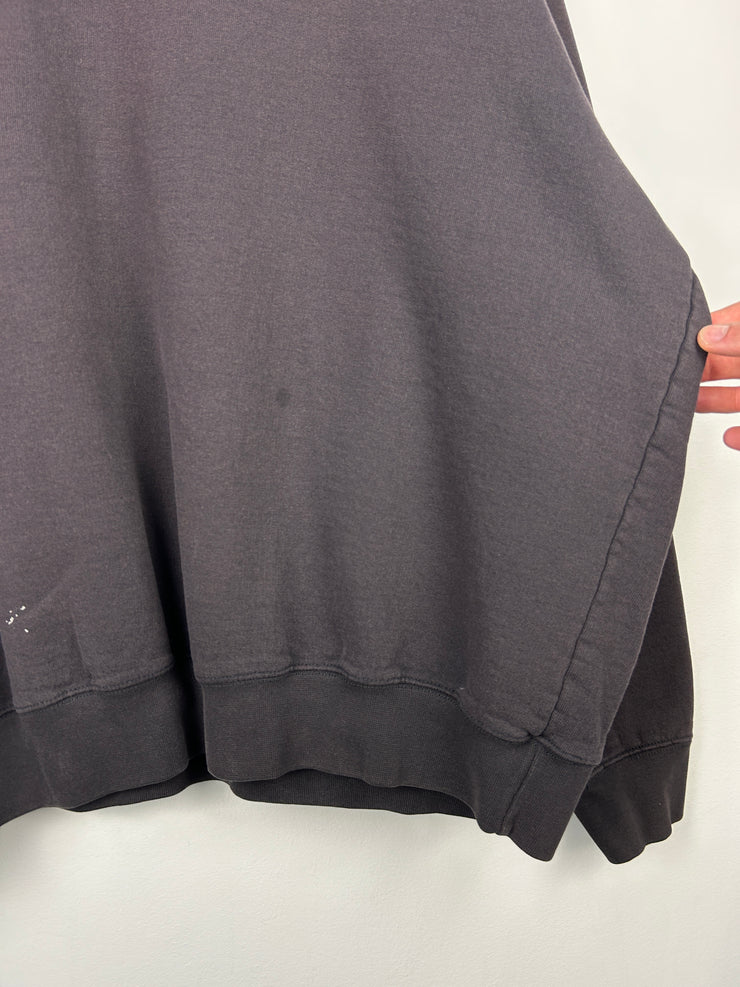 Vintage 90s Carhartt Embroidered Faded Black Crewneck