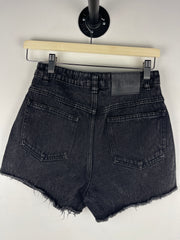 Cavalli Class By Roberto Cavalli Frayed Hem Women's Black Denim Shorts