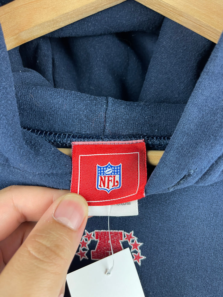 Vintage NFL New England Patriots Football Navy Hoodie
