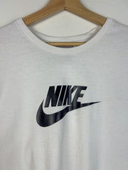 Vintage Y2K Nike Swoosh Spellout White Tee