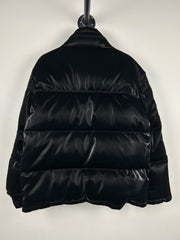 Saint Laurent 2022 Doudoune Lacquered-Effect Down Black Puffer Jacket