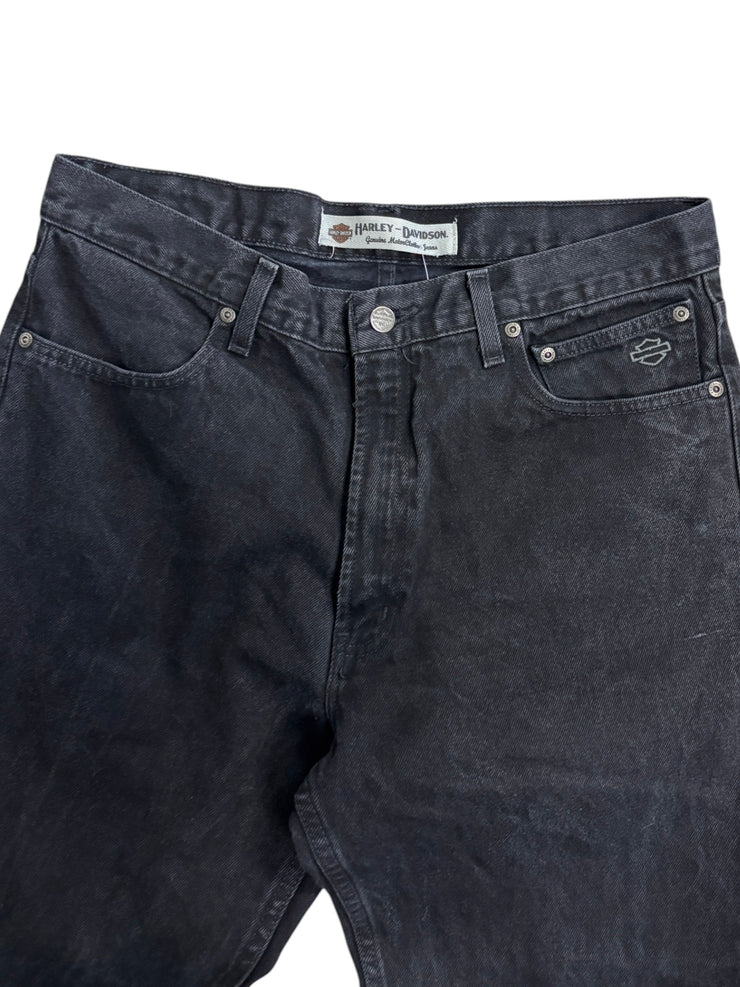 Vintage Harley Davidson Black Denim Jeans