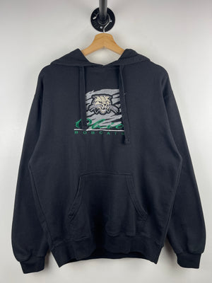 Vintage Ohio State Bobcats Embroidered Black Hoodie