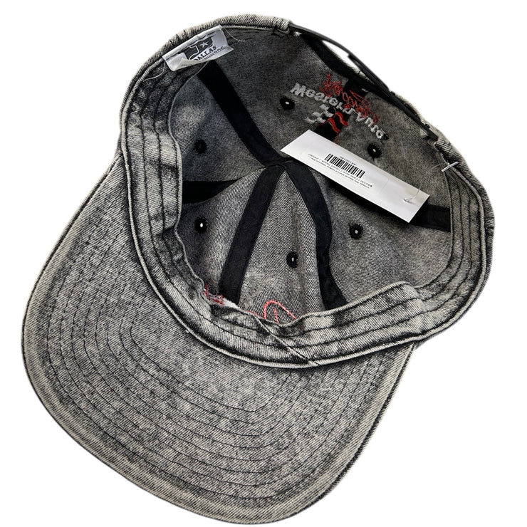 Vintage 90s Nascar Darrell Waltrip Washed Black Snapback Hat