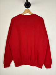 Vintage 90's Logo 7 Chicago Bulls Red Crewneck