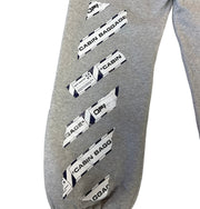 Off White Airport Tape Grey Sweatpants