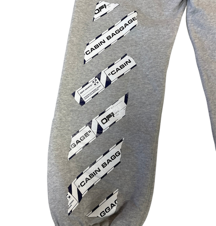 Off White Airport Tape Grey Sweatpants